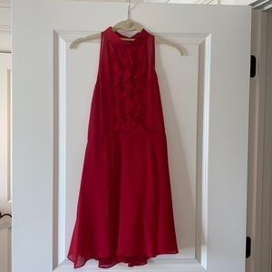 BCBGeneration red cocktail dress with shear back